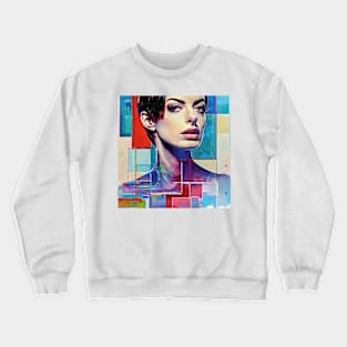 Anne and crossing lines Crewneck Sweatshirt